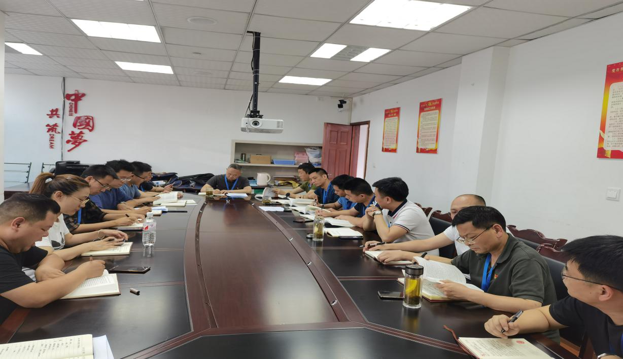 集團公司黨委委員、副總經(jīng)理劉林為二支部上專題黨課