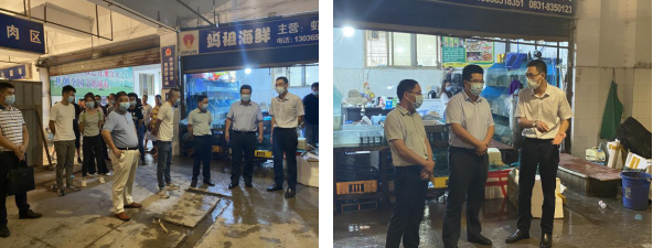 敘州區(qū)區(qū)委常委、副區(qū)長李政率隊(duì) 視察清源水務(wù)集團(tuán)投資公司金沙農(nóng)貿(mào)市場改