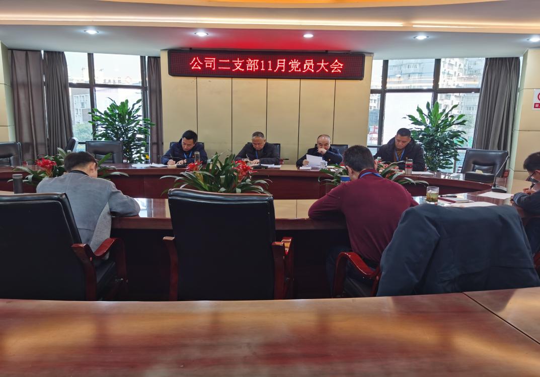 集團公司二支部召開(kāi)十一月黨員大會(huì )暨 宣傳貫徹“新安全生產(chǎn)法”主題黨日活動(dòng)