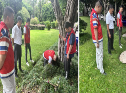 共產(chǎn)黨員服務大隊中心城區(qū)分隊走進市委大院 開展供水隱患排查工作