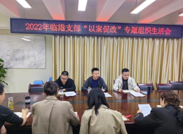 臨港支部召開(kāi)“以案促改”專(zhuān)題組織生活會(huì )