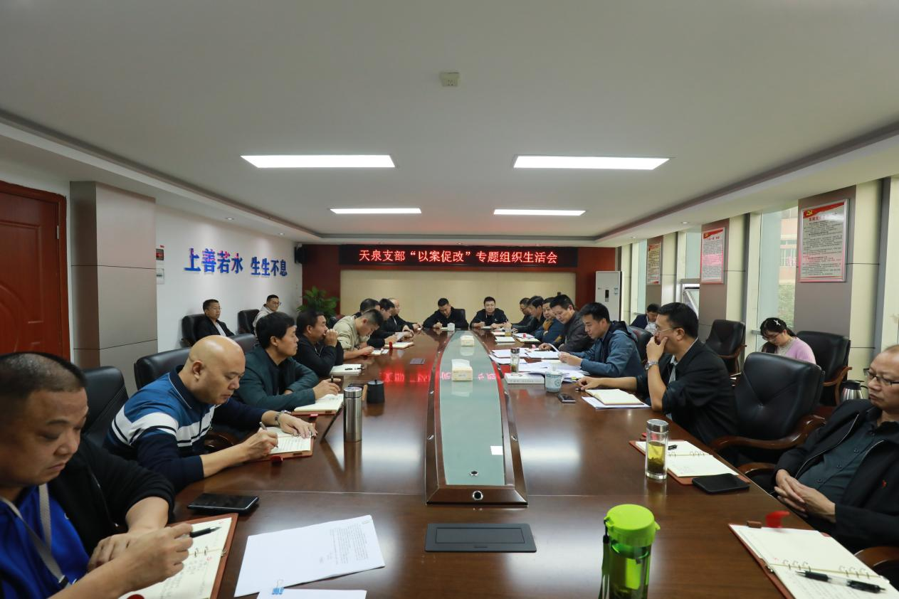 天泉支部召開(kāi)“以案促改”專(zhuān)題組織生活會(huì )
